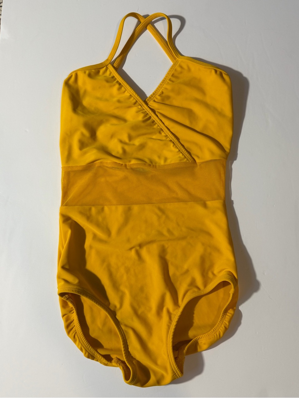 Ilogear dancewear yellow/gold leotard AS